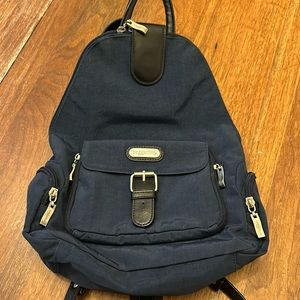 Baggallini Blue Green Nylon Convertible Backpack